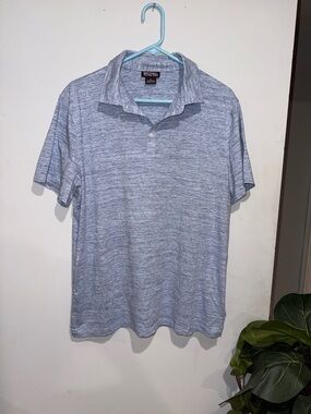 Michael Kors Men’s Heather Sky Blue Polo